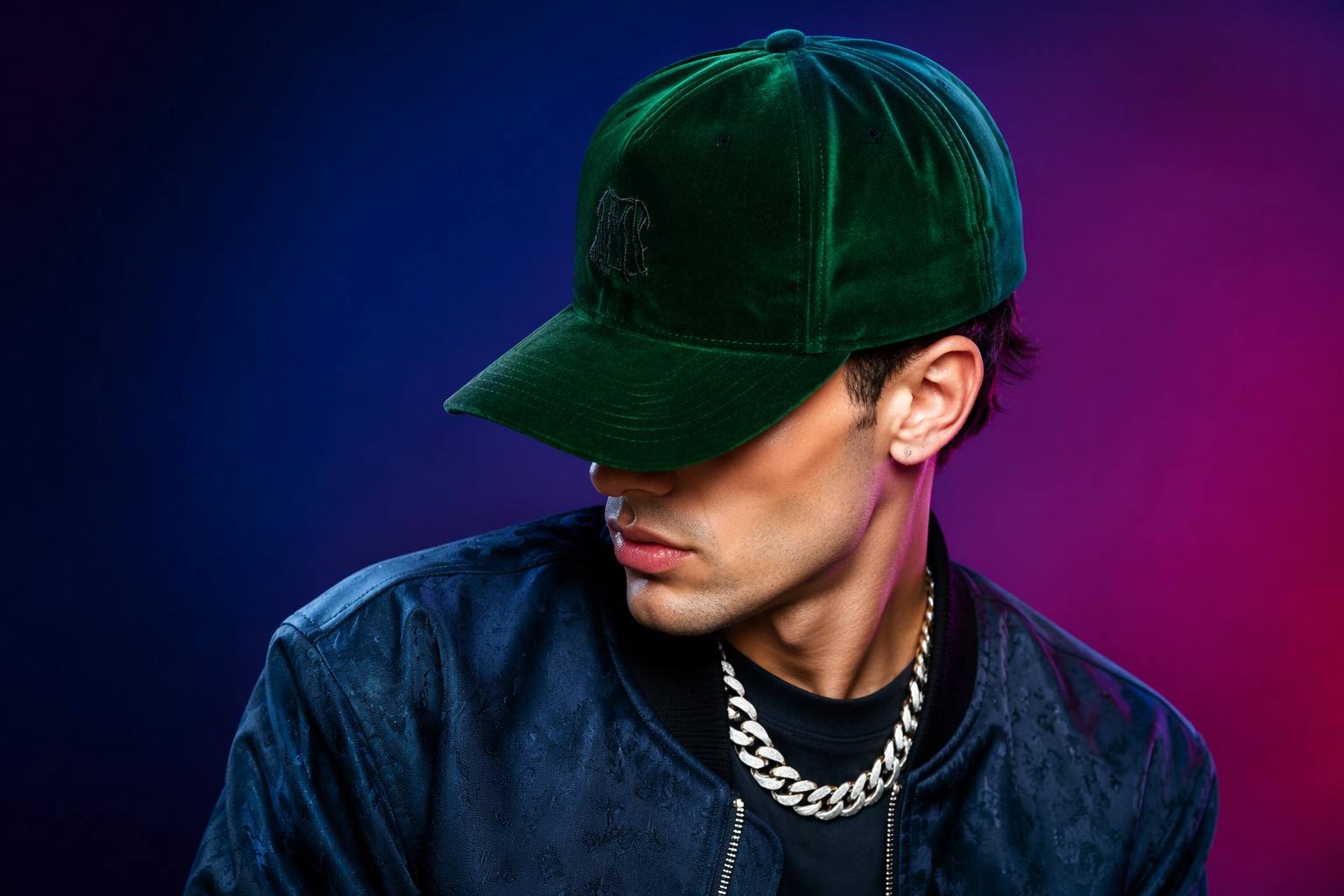 Wholesale Premium Velvet Custom Baseball Caps | Luxury Emerald Green Snapbacks | OEM ODM High-End Urban Streetwear Accessories