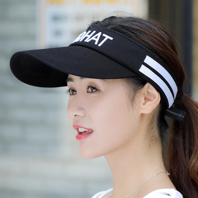 Custom Embroidery Cotton Sun Visor | Empty Top Golf Cap Wholesale for Sports & Events