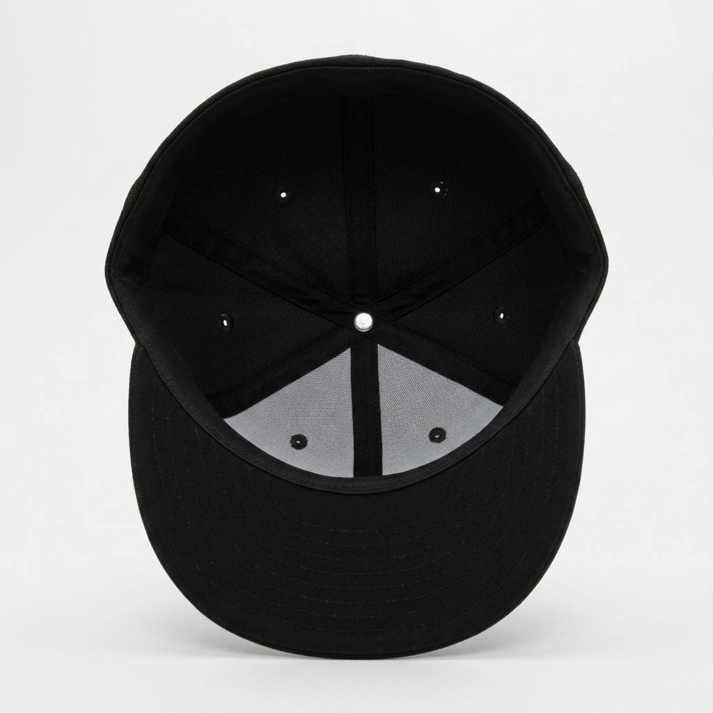 Manufacturer Wholesale Blank Plain Twill 6 Panel Flat Brim Fitted Snapback Hats Dark Grey Closed Back Unisex A Frame Baseball Caps