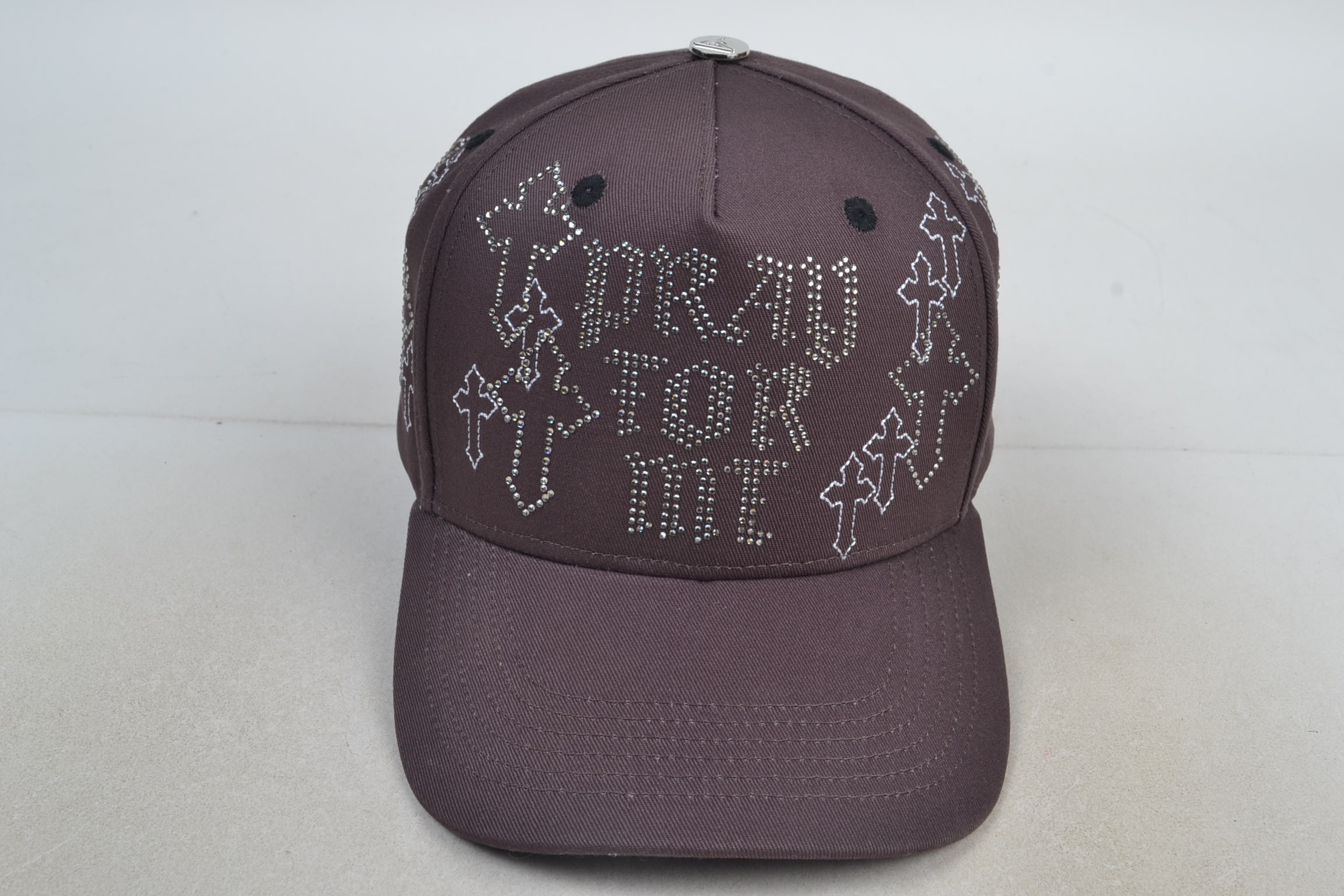 Wholesale Rhinestone Cross Embroidered Baseball Cap for Women Men Casual Street Fashion Daily Wear