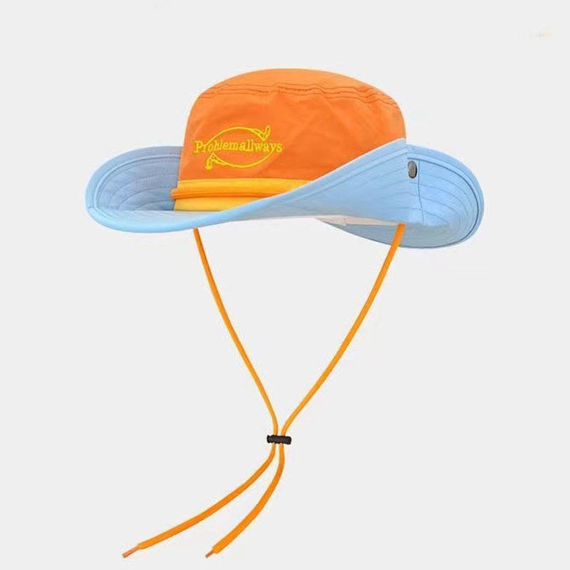 OEM ODM Custom Color Matching Quick Drying Sun Hat Waterproof Wide Brim UV Protection Fisherman Bucket Hat for Outdoor Sports Daily Casual