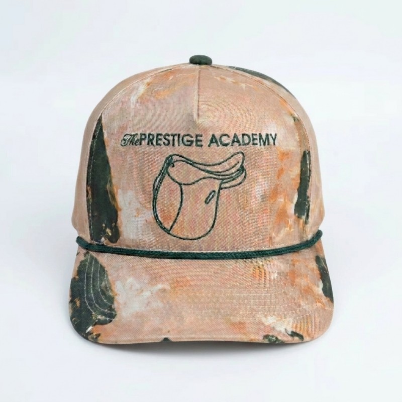 Factory ODM Tie Dye Cotton Equestrian Rope Hats Unisex for Ranch Riding Sun Protection