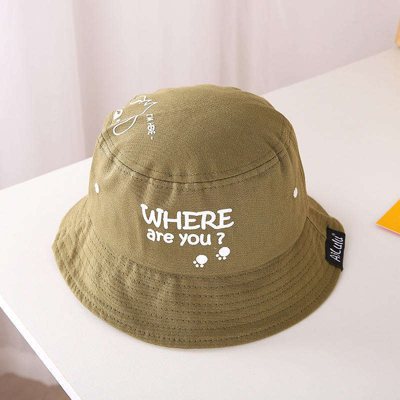 ODM OEM 100% Cotton Kids Sun Hat Custom Logo Embroidery Baby Fisherman Bucket Hat for Girl Spring Summer Outdoor Activity