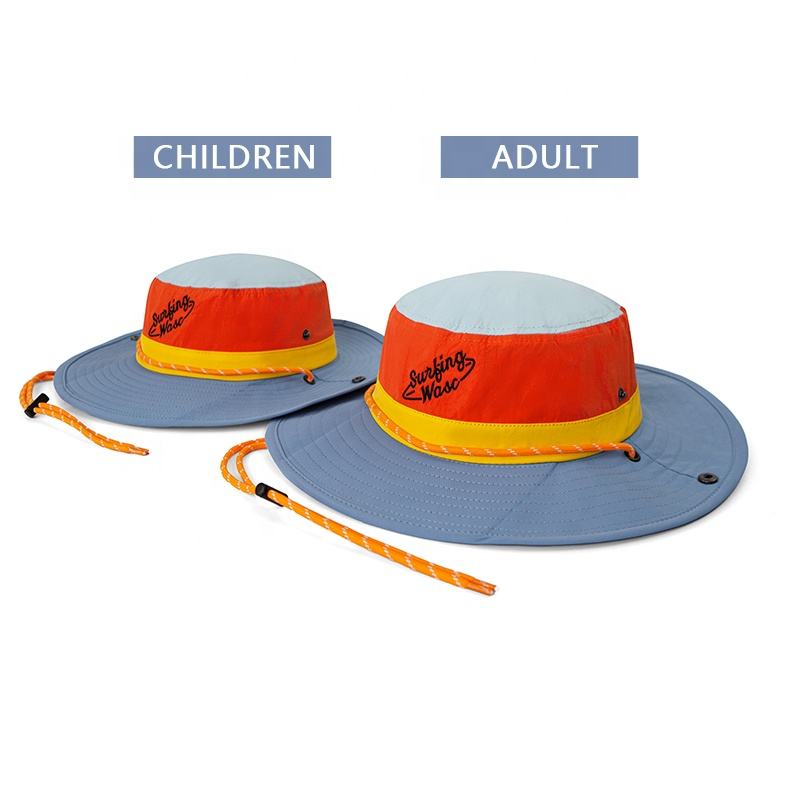 OEM ODM Custom Color Matching Quick Drying Sun Hat Waterproof Wide Brim UV Protection Fisherman Bucket Hat for Outdoor Sports Daily Casual