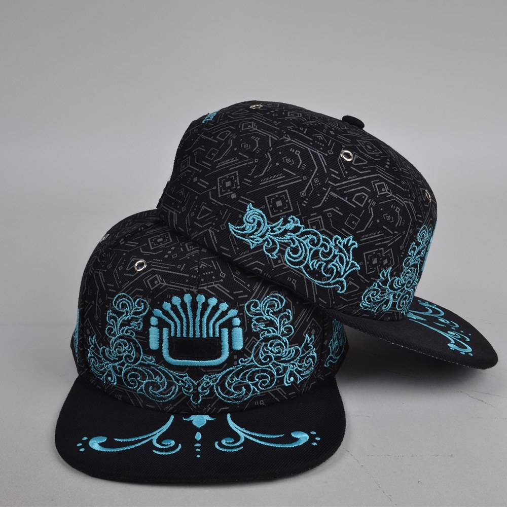 Wholesale 6-Panel Custom Embroidered Cap | Men’s Classic A-Frame Flat Bill Snapback Hat