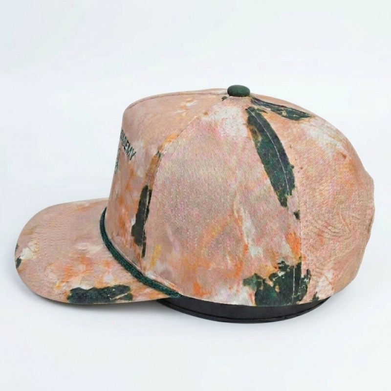 Factory ODM Tie Dye Cotton Equestrian Rope Hats Unisex for Ranch Riding Sun Protection