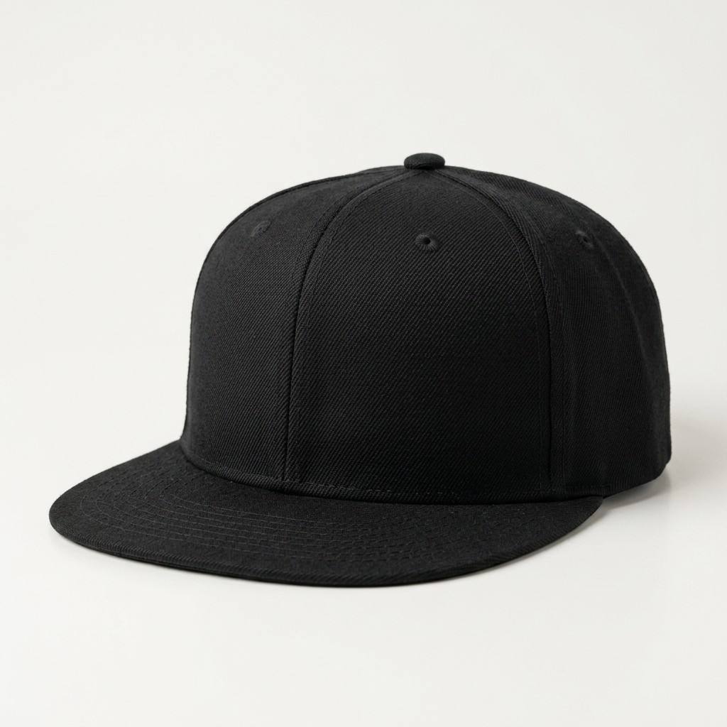 Manufacturer Wholesale Blank Plain Twill 6 Panel Flat Brim Fitted Snapback Hats Dark Grey Closed Back Unisex A Frame Baseball Caps