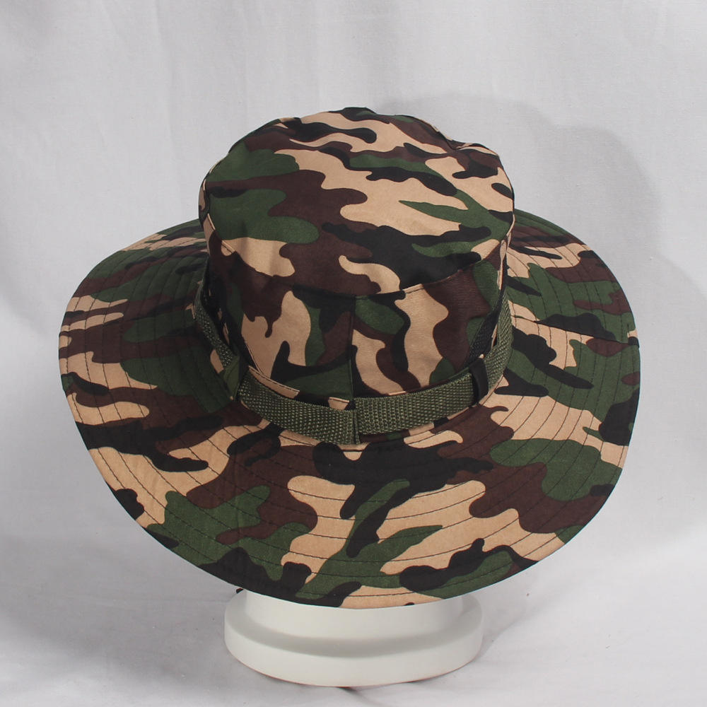 Wholesale Breathable Mesh Digital Camo Bucket Hat for Outdoor Fishing Hiking Sun Protection