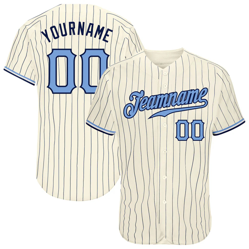 Custom Baseball Jerseys & Team Uniforms | Pinstripe Button-Front Jerseys | OEM/ODM Sportswear Manufacturer