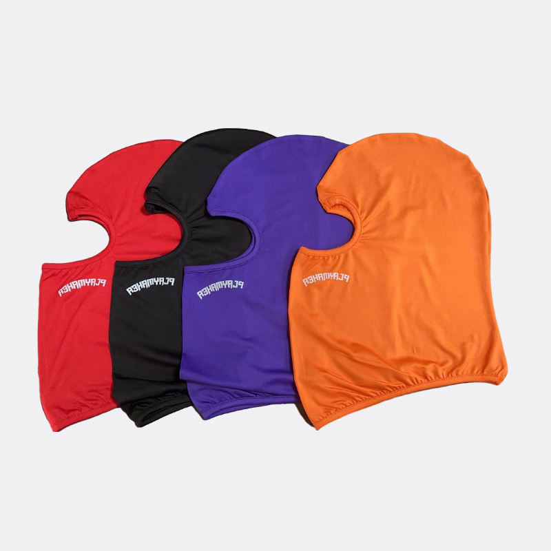 Outdoor Breathable Sports Balaclava Face Ski Mask Custom logo One 1 Hole Print Silk Polyester Balaclava Mask