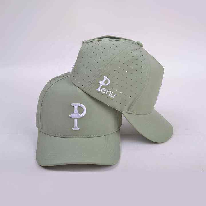 Wholesale Waterproof Ponytail Trucker Hat | 6-Panel Laser Perforated Women’s Sport Baseball Cap