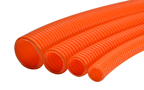 PP polypropylene flame retardant corrugated pipe 105 degree series