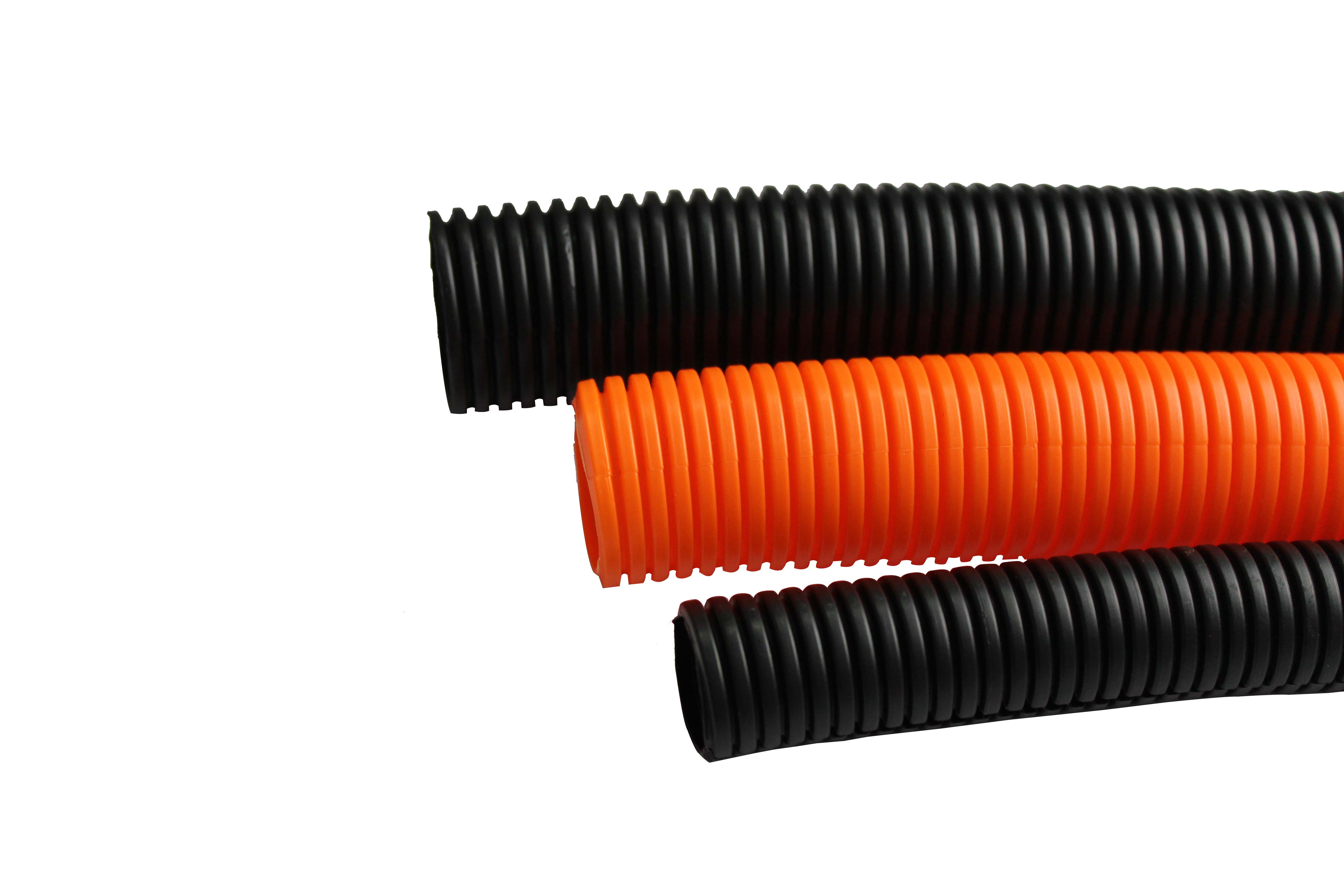 PP polypropylene flame retardant corrugated pipe 125 degree series