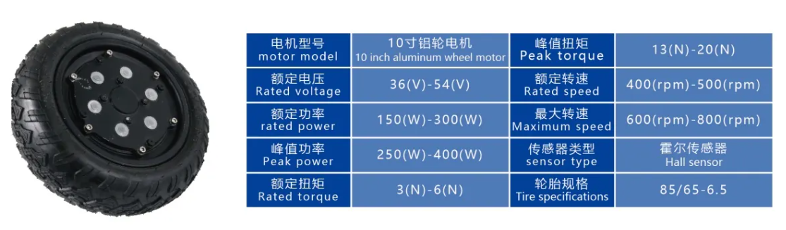 10寸铝轮电机