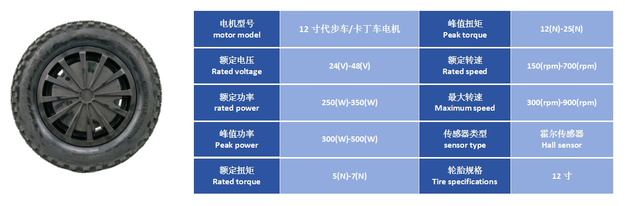 12寸代步车、卡丁车电机