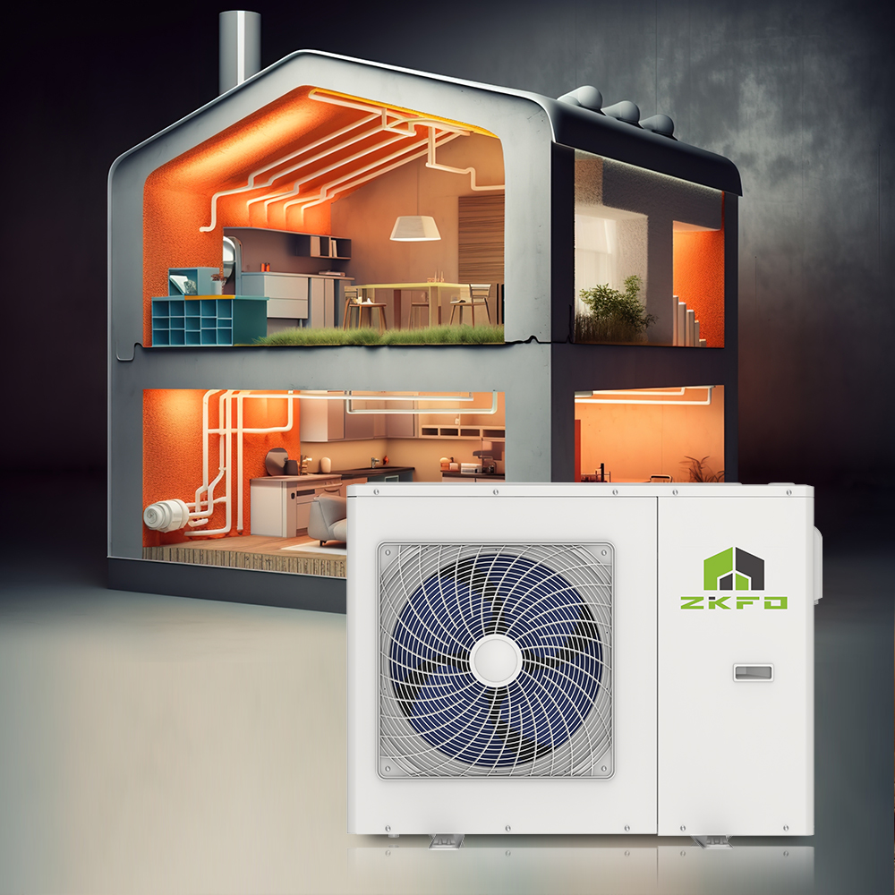 Residential Air Source Heat Pump for Home Heating and Cooling, Energy Efficient