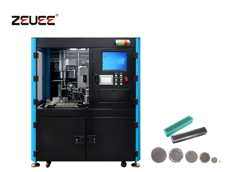 Electrical connector/holding clamp automatic assembly machine