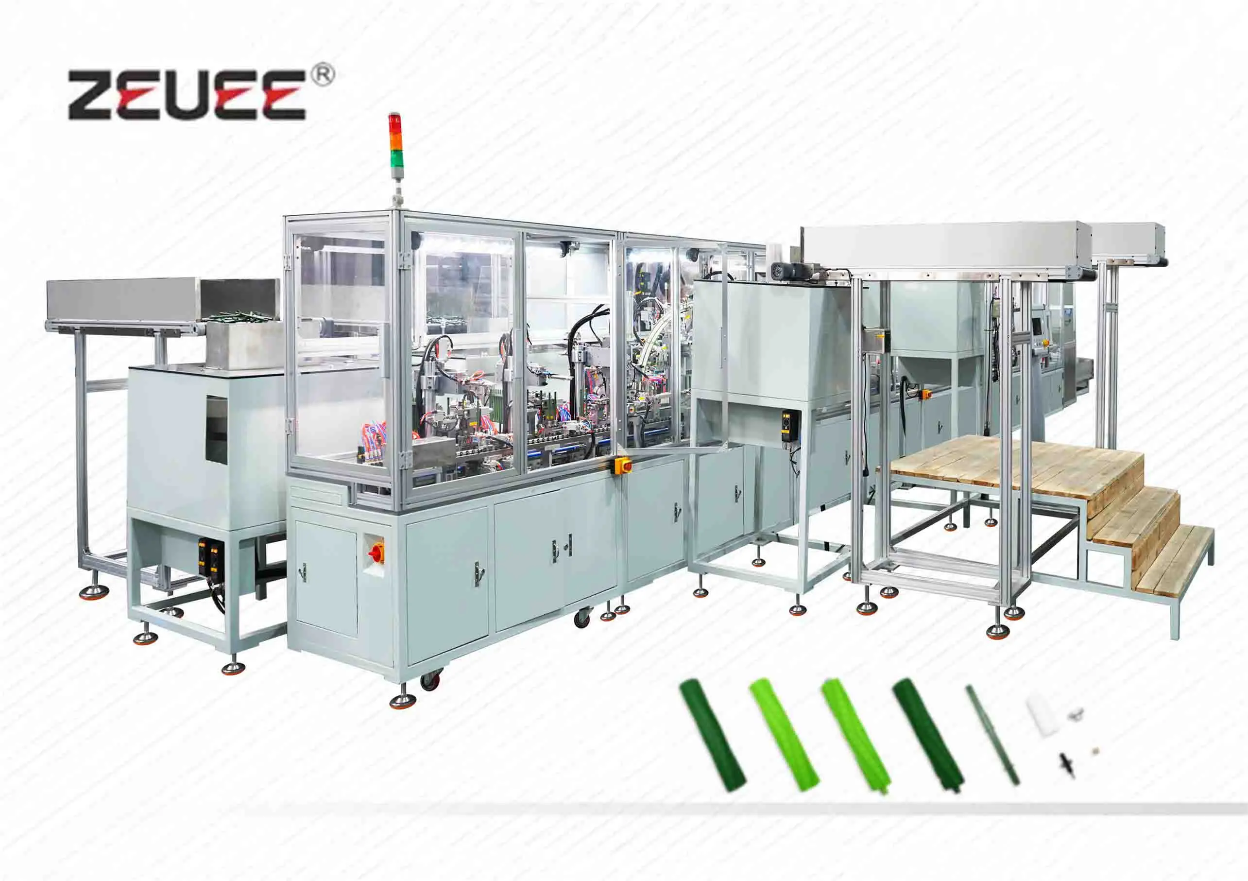 扫地机器人胶刷自动组装机