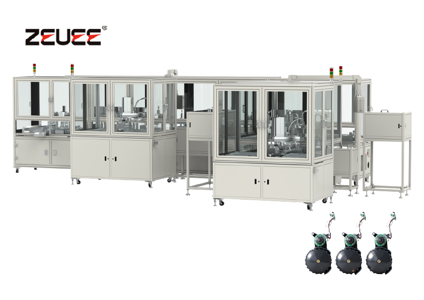 扫地机器人右轮组装机