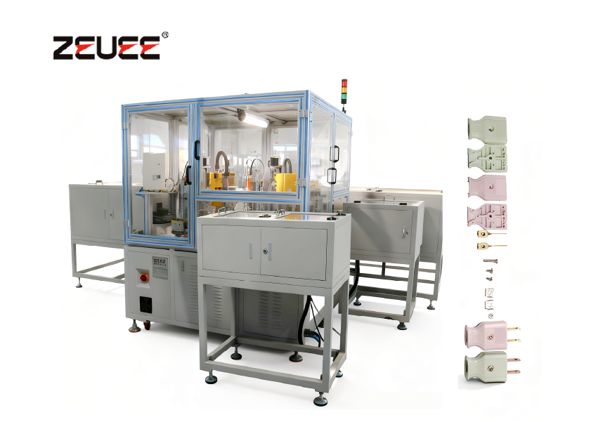Two pin plug automatic assembling machine