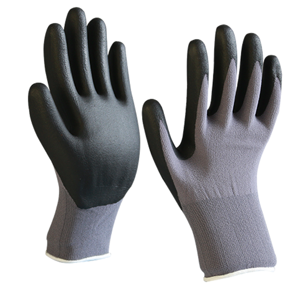 Gray spandex foam nitrile coating