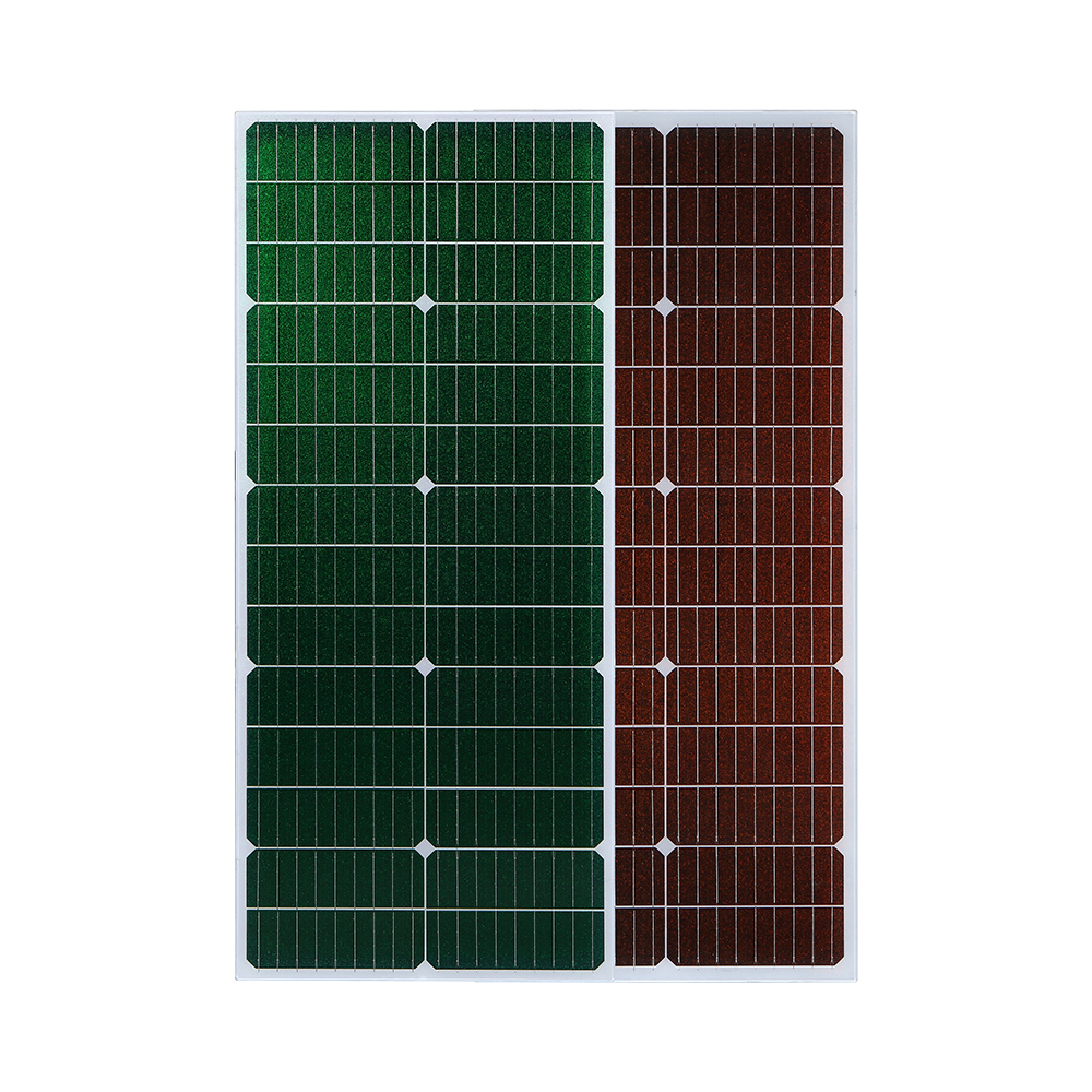 55w 14v mono glass solar panel