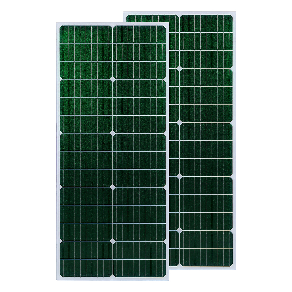 55w 14v mono glass solar panel