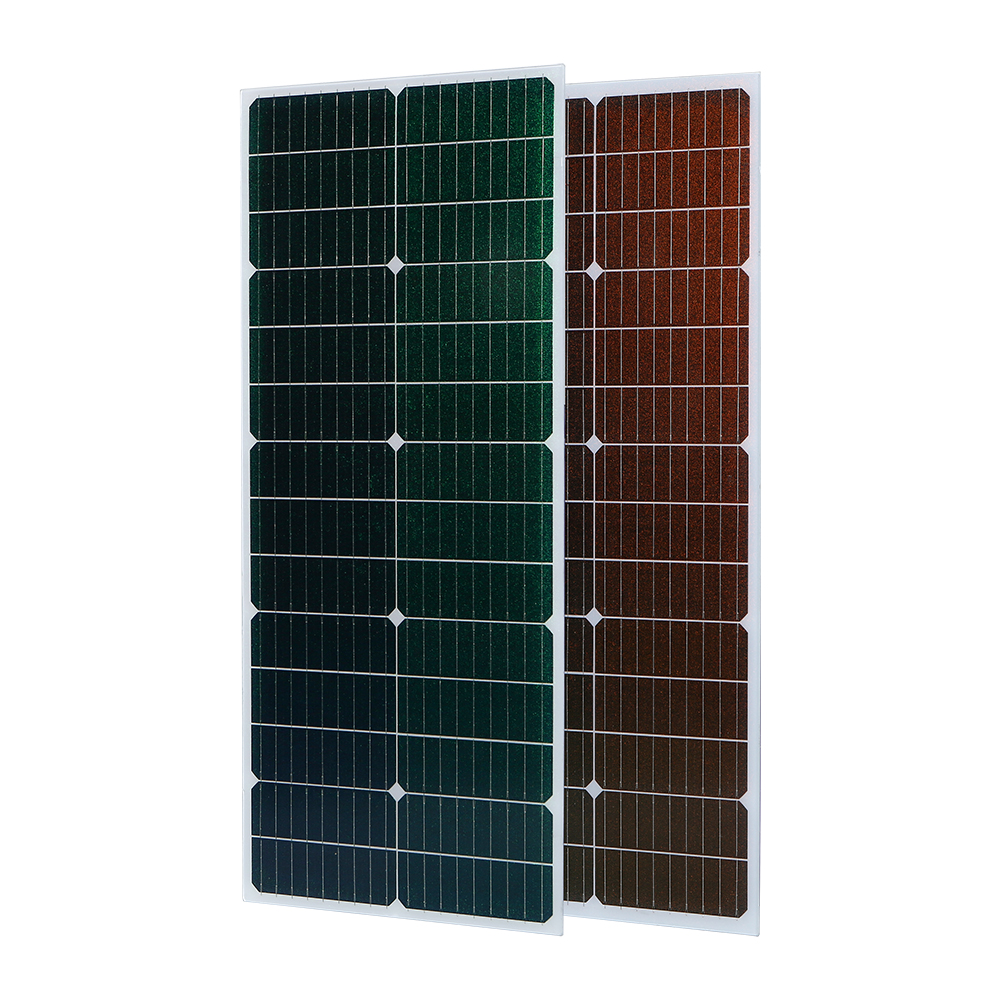 55w 14v mono glass solar panel