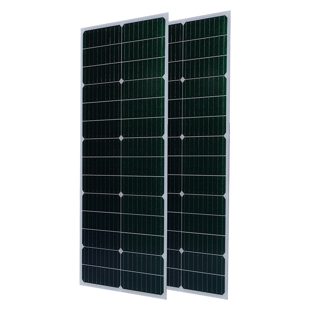 55w 14v mono glass solar panel