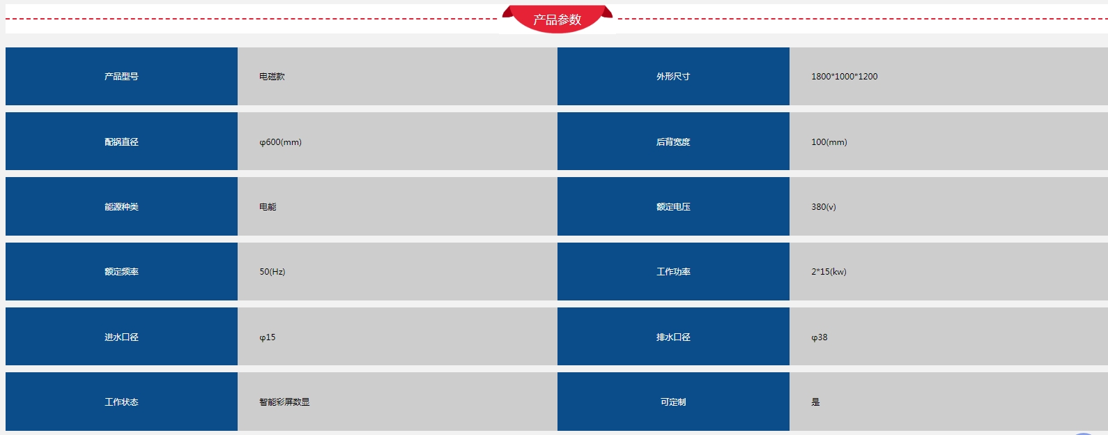 电磁φ600双眼大锅灶