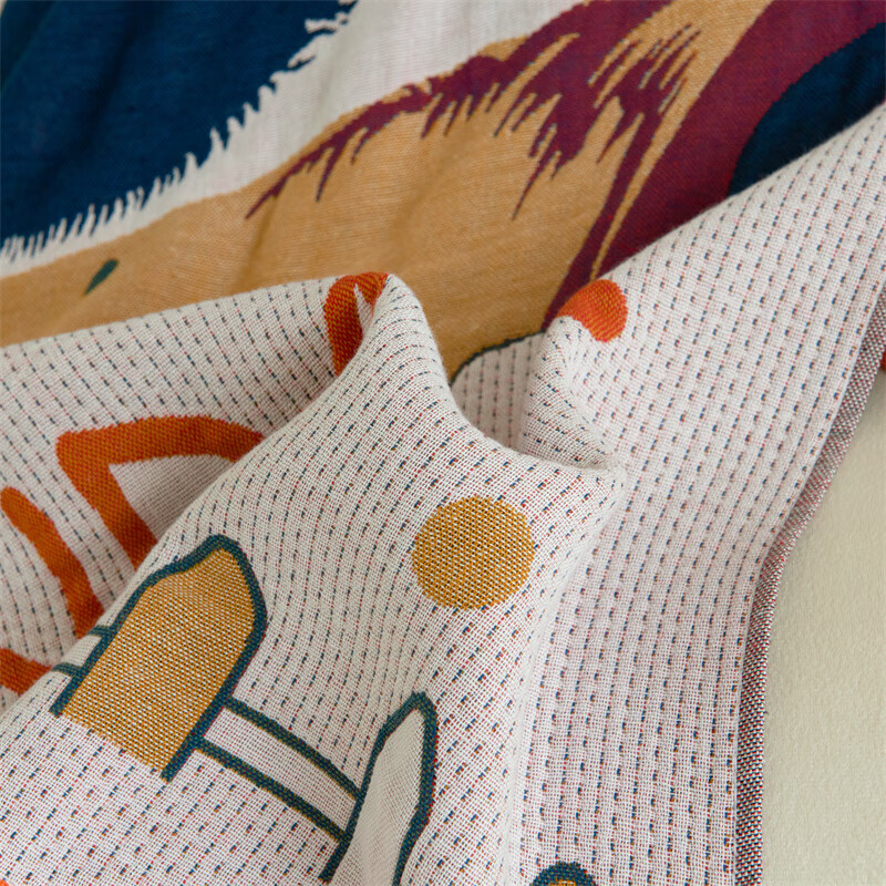 全棉四层纱浴巾