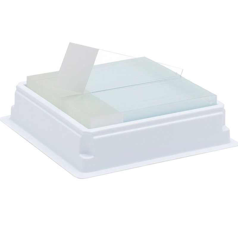 Adhesive glass slide