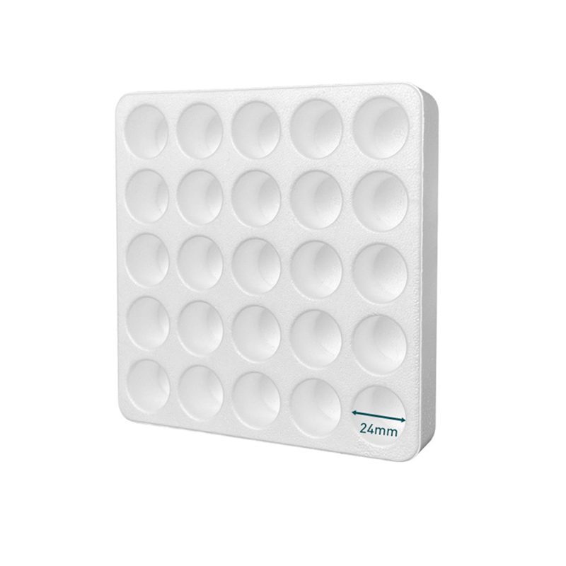 25 hole sampling tube foam tray