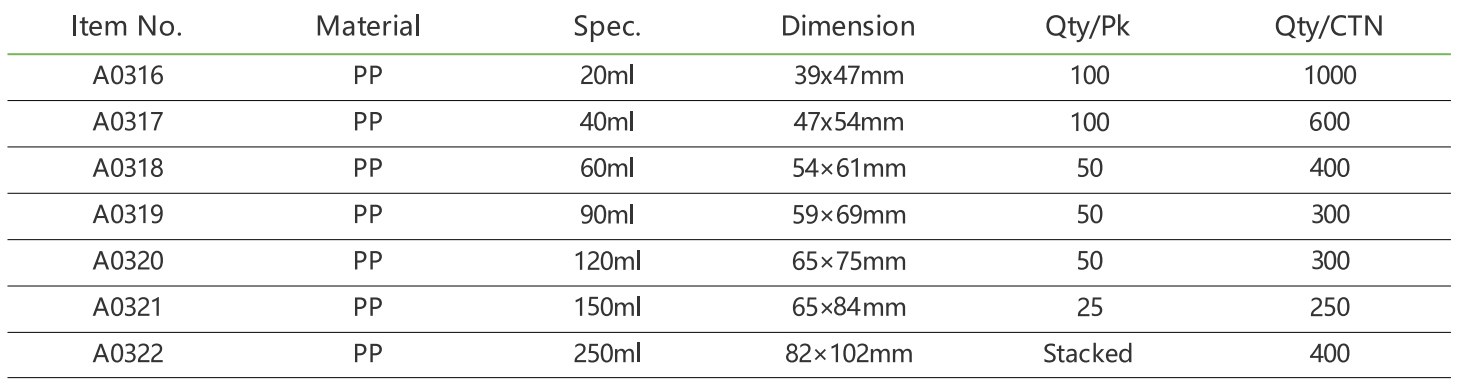 福尔马林杯规格