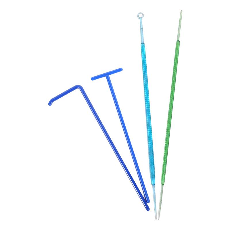Disposable plastic inoculation ring sampling rod
