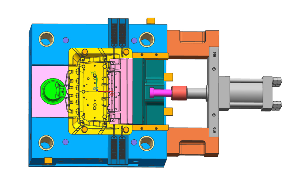 Center console display bracket