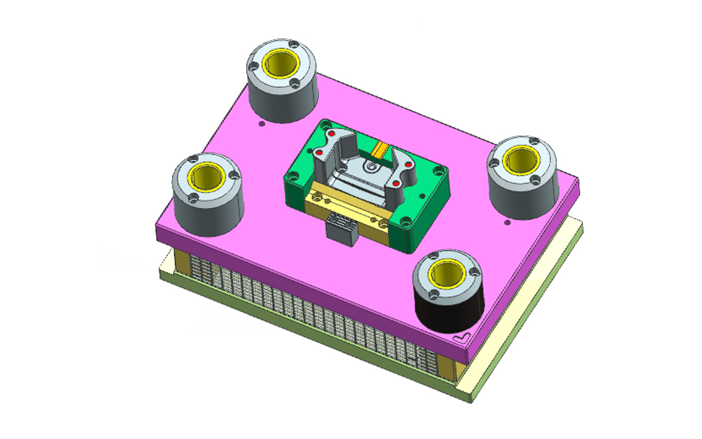 Trimming die for gearbox bearing housing