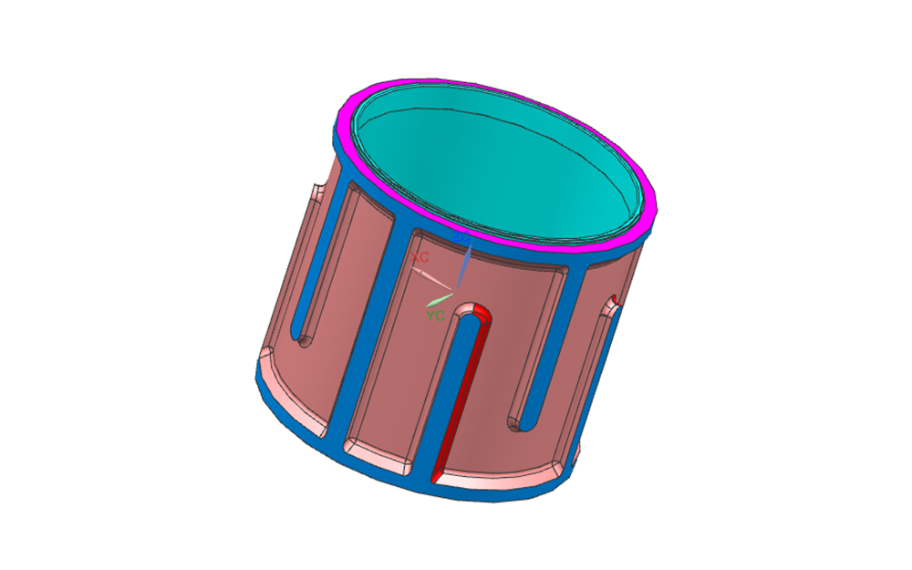 Water-cooled casing