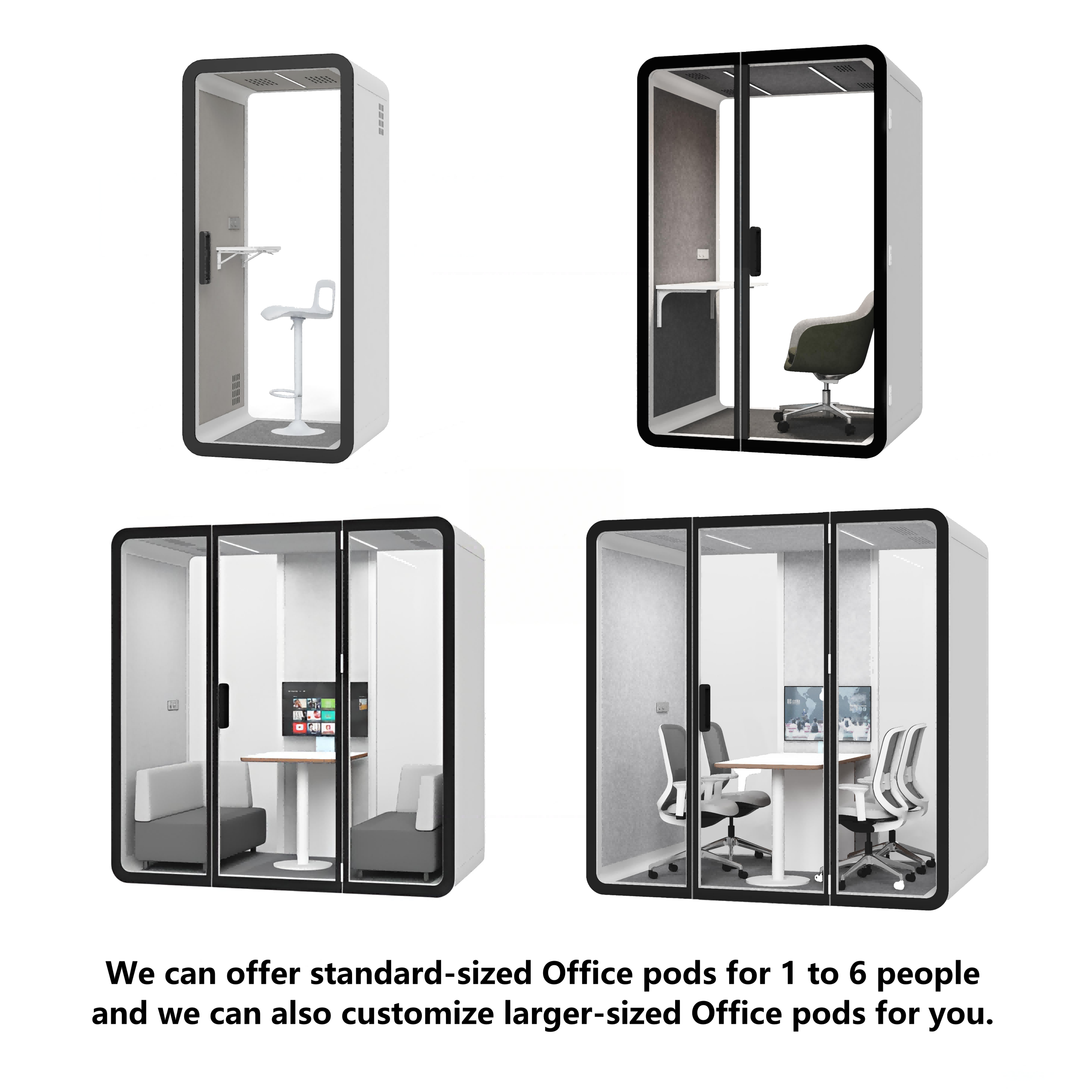 Office Pods1-2 person cabins