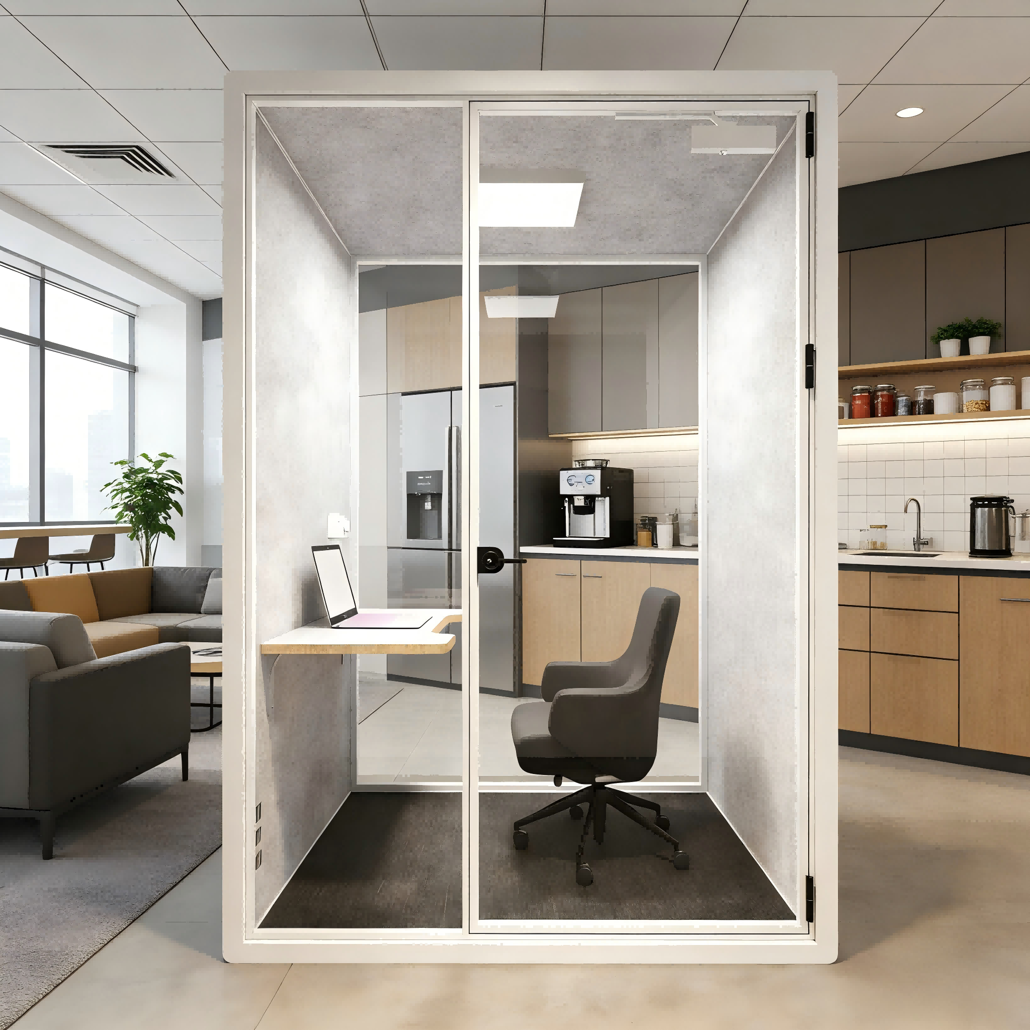 Office Pods 1-2 person cabins