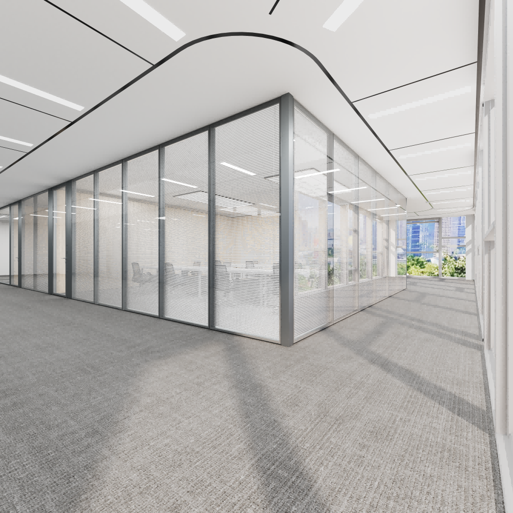 Framed Glass Partition