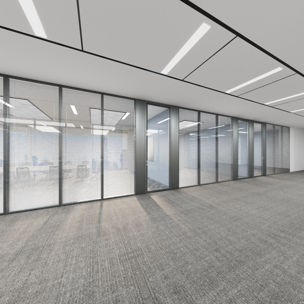 Framed Glass Partition