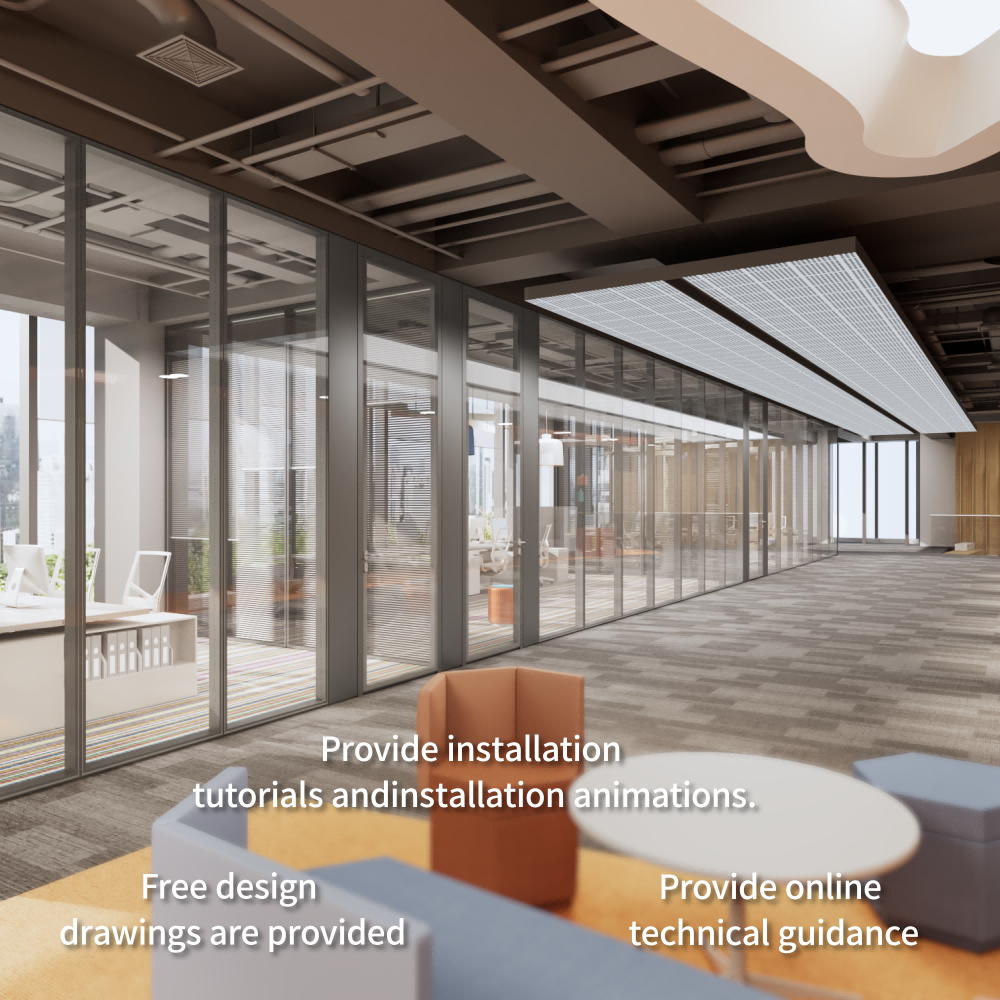 Framed Glass Partition