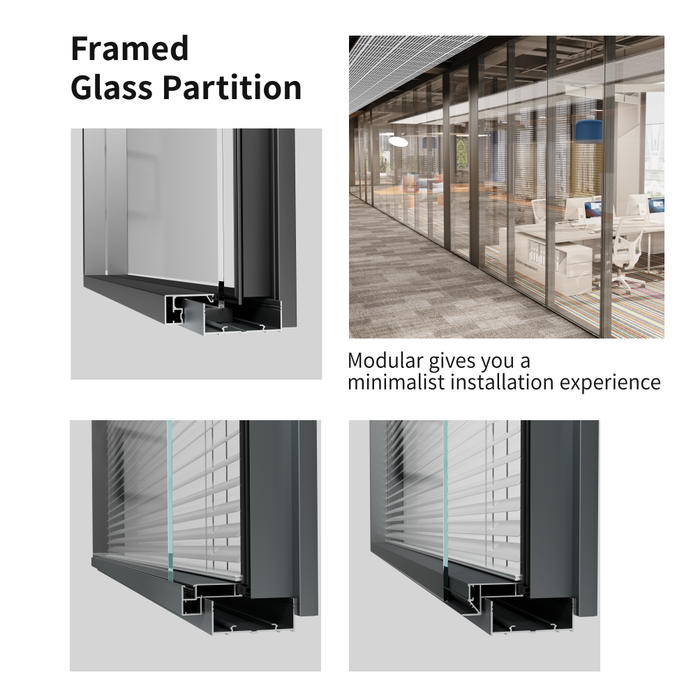 Framed Glass Partition