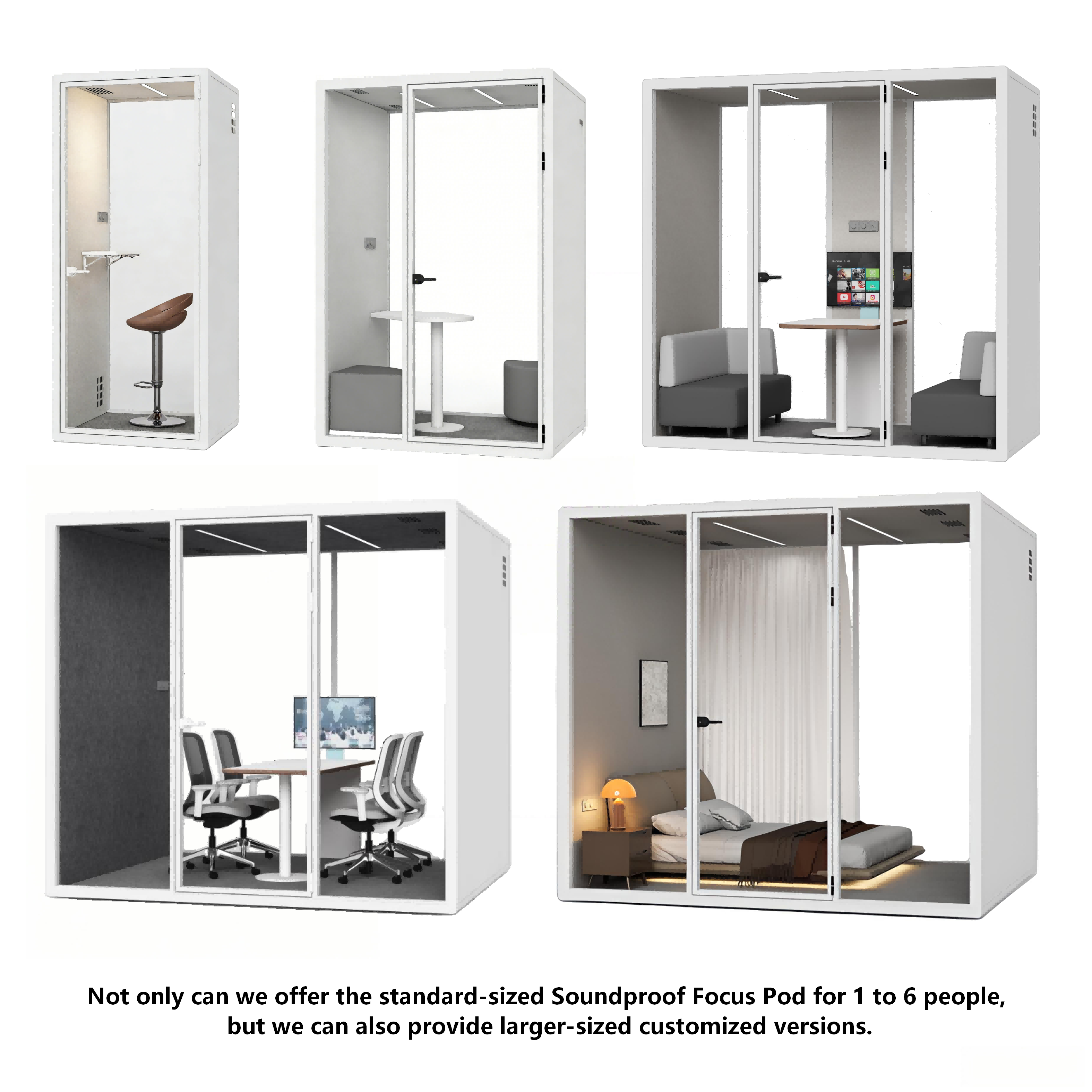 Office Pods 1-person cabins