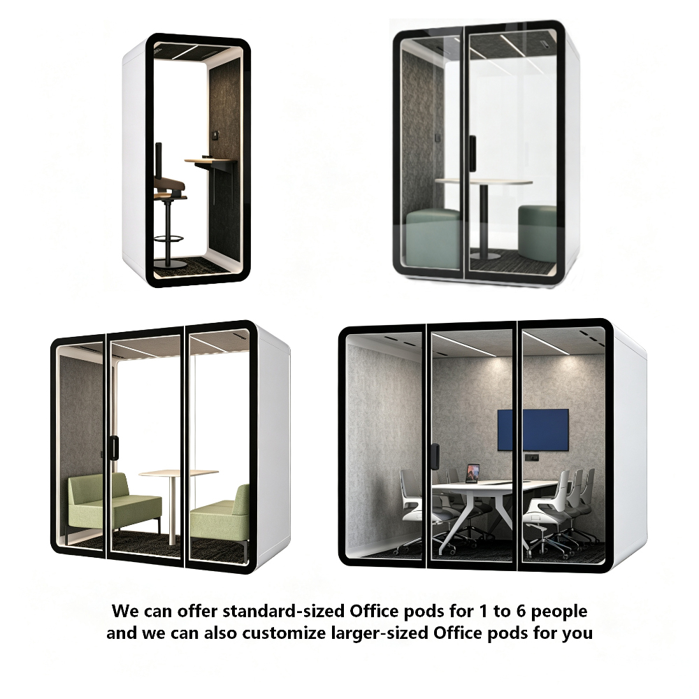 Office Pods 4-person cabins