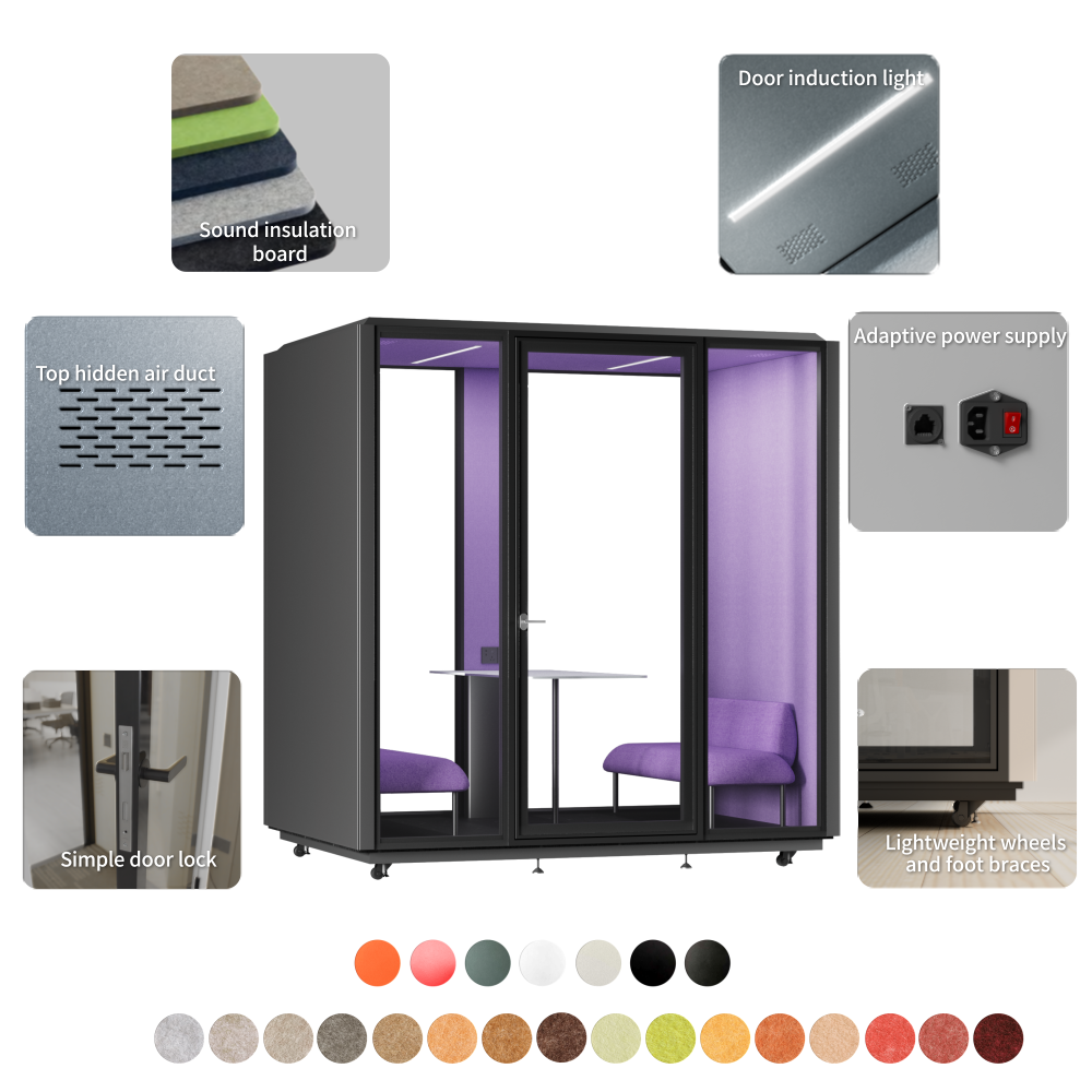 Office Pods 4-person cabins