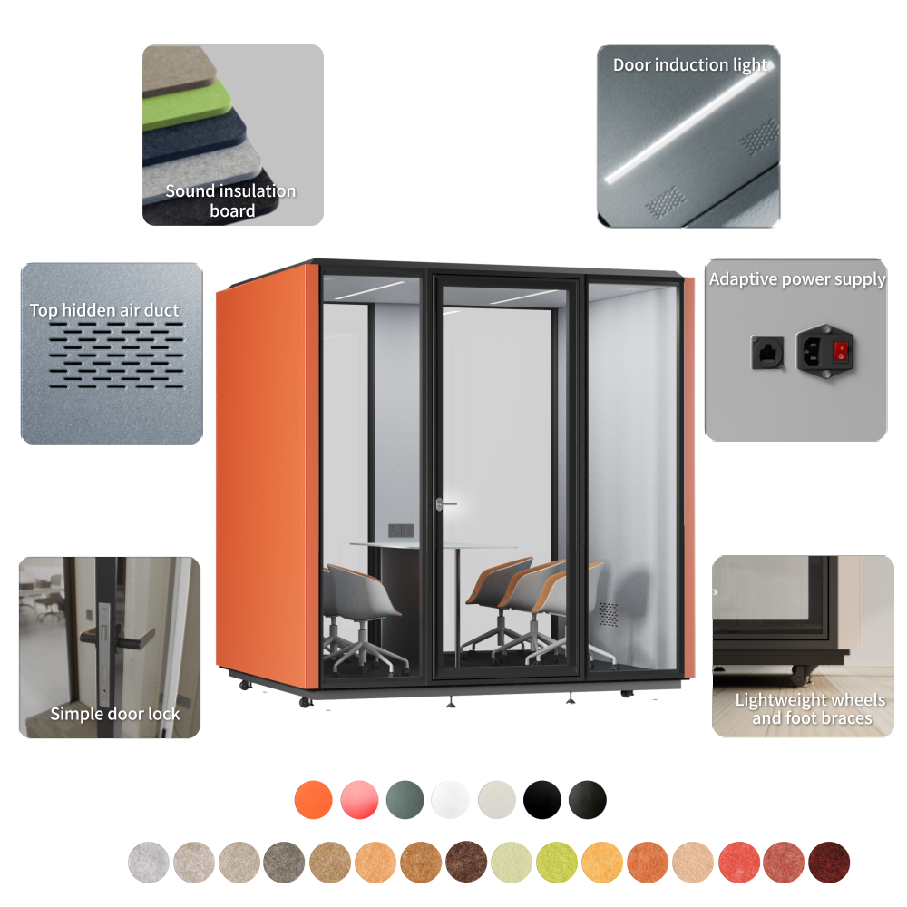 Office Pods 6-person cabins