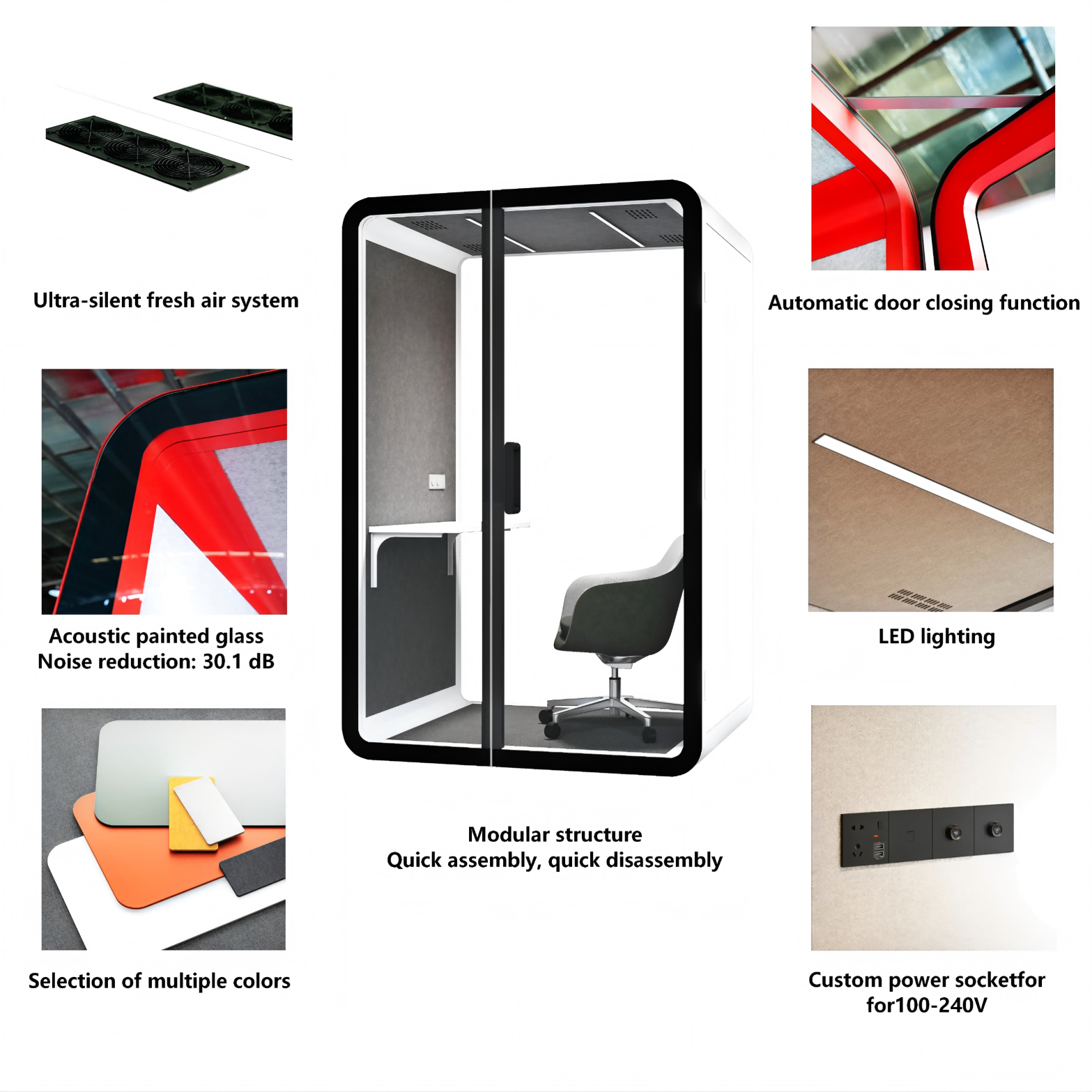 Office Pods1-2 person cabins