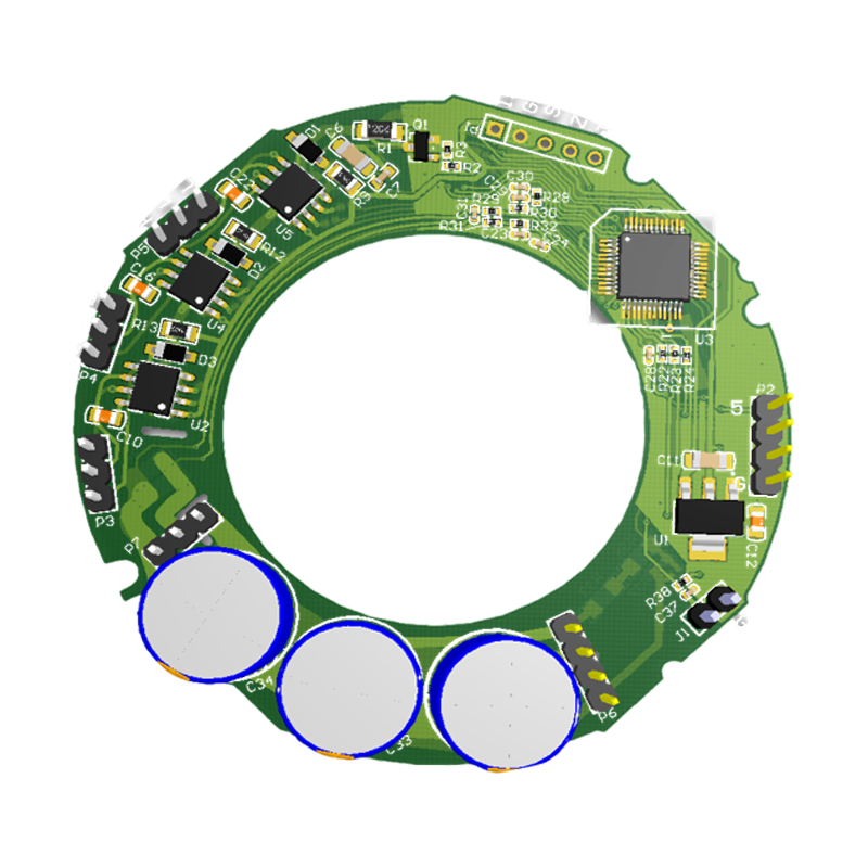 Speed regulating air duct motor drive board